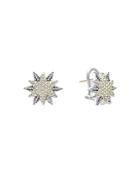 Lagos 18k Gold & Sterling Silver North Star Diamond Stud Earrings