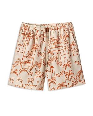 Nanushka Doxxi Boxer Style Morocco Print Shorts