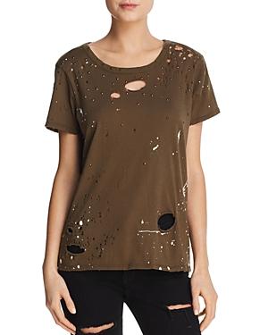 Chaser Paint Splattered Distressed Tee