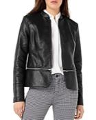 Liverpool Los Angeles Convertible Faux-leather Moto Jacket