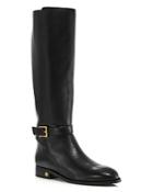 Tory Burch Women's Brooke Round Toe Leather Riding Boots