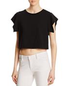 Kendall And Kylie Flutter Sleeve Tee