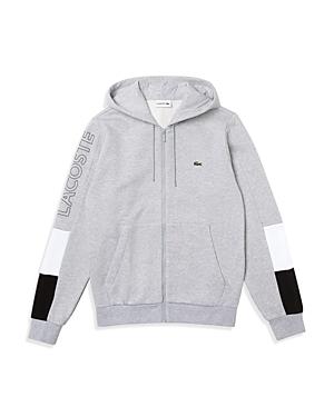 Lacoste Color Blocked Zip Front Hoodie