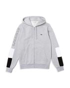 Lacoste Color Blocked Zip Front Hoodie