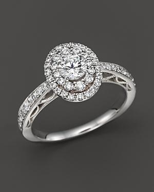 Diamond Engagement Ring In 14k White Gold, 1.0 Ct. T.w. - 100% Exclusive
