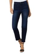 Liverpool Los Angeles High Waist Straight Leg Jeans In Oak Branch