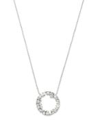 Bloomingdale's Diamond Open Circle Pendant Necklace In 14k White Gold, 17-19 - 100% Exclusive