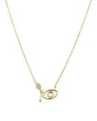 Aqua Evil Eye Cluster Pendant Necklace In 18k Gold-plated Sterling Silver, 16 - 100% Exclusive