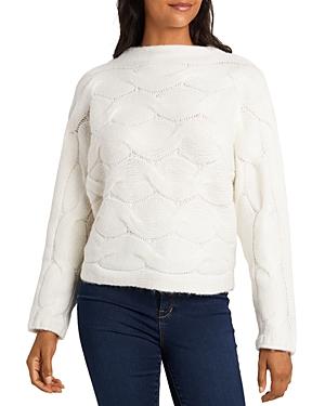 1.state Horizontal Cable Knit Sweater