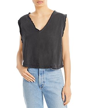Free People Dreamy V Neck Basic Tank Top