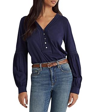 Lauren Ralph Lauren Puff Sleeve Top