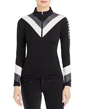Perfect Moment Chevron Half Zip Thermal Top