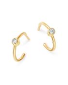 Zoe Chicco 14k Yellow Gold Diamond Huggie Hoop Earrings