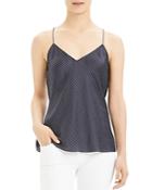 Theory Striped Silk Camisole Top