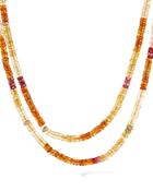 David Yurman Tweejoux Necklace In 18k Yellow Gold With Madeira Citrine