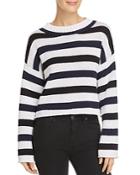 Kenneth Cole Embroidered Striped Sweater