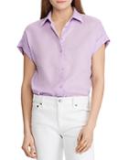 Lauren Ralph Lauren Dolman-sleeve Button-down Shirt