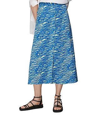 Whistles Seafoam Button Front Skirt