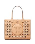 Tory Burch Ella Large Basketweave Leather Tote