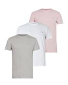 Allsaints Tonic Cotton Embroidered Logo Tees, Pack Of 3