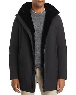 Herno Hooded Parka With Faux Fur Lining