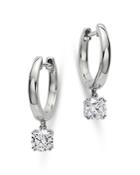 Bloomingdale's Certified Diamond Huggie Hoop Earrings In 14k White Gold, 0.40 Ct. T.w. - 100% Exclusive