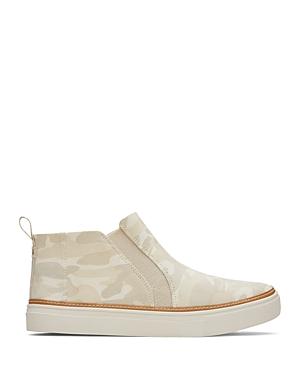 Toms Women's Camo Canvas Mid Cut Slip On Sneakers