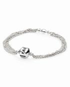 Pandora Bracelet - Sterling Silver Multi-strand With One Clip Station, Moments Collection