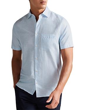 Ted Baker Addle Short Sleeve Linen Shirt