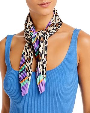 Echo Animal Diamond Pleated Scarf