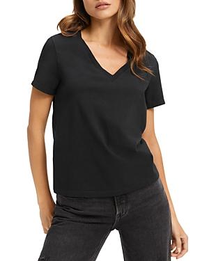 Good American V-neck Girlfriend Tee