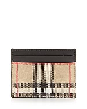 Burberry Sandon Canvas & Leather Card Case