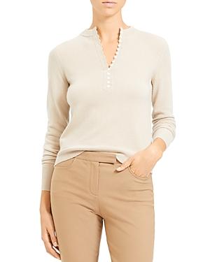 Theory Cashmere Henley Sweater