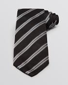 Armani Collezioni Pique And Twill Diagonal Stripe Classic Tie