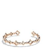 David Yurman Venetian Quatrefoil Single-row Cuff Bracelet In Rose Gold