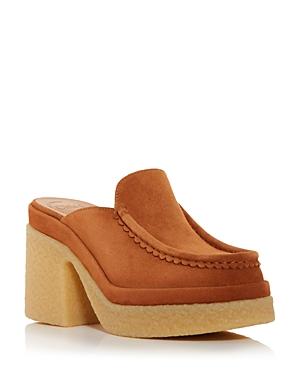 Chloe Women's Jamie High Block Heel Clogs