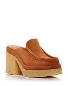 Chloe Women's Jamie High Block Heel Clogs