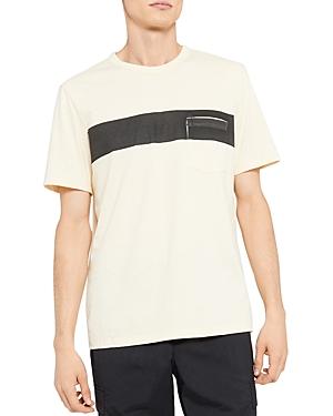 Theory Essential Bar Geometric Print Tee