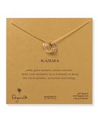 Dogeared Triple Karma Mixed Metals Necklace, 18