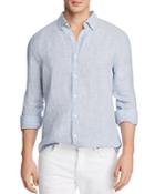 The Men's Store At Bloomingdale's Striped Linen Regular Fit Button-down Shirt - 100% Exclusive