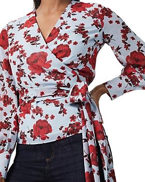 Hobbs London Elizabeth Floral Print Wrap Blouse