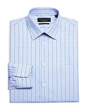 The Men's Store At Bloomingdale's Cotton Stretch Check Convertible Cuff Regular Fit Dress Shirt - 100% Exclusive