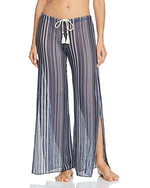 Becca By Rebecca Virtue Pier Side Striped Swim Cover-up Pants