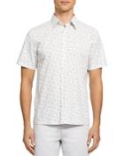 Theory Irving Waverly Slim Fit Short Sleeve Button-down Shirt