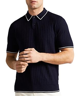 Ted Baker Pitfeld Rib Knit Polo Shirt