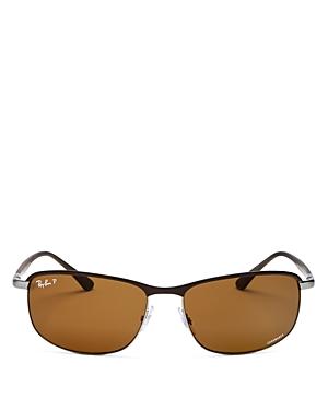 Ray-ban Unisex Polarized Round Sunglasses, 60mm