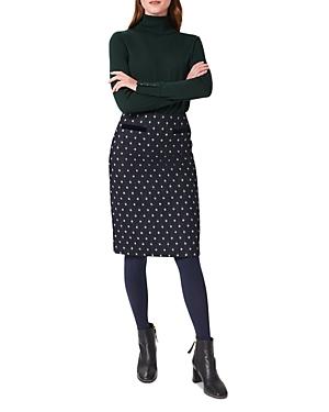 Hobbs London Tessa Jacquard Dot Skirt