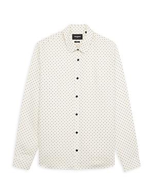 The Kooples Star Print Relaxed Fit Button Down Shirt