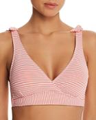 Lauren Ralph Lauren Seersucker Striped Underwire Bikini Top
