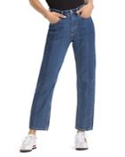 Tommy Jeans 1990 High-rise Ankle Straight-leg Jeans In New Tommy Jeans Blue
